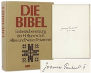 Pope John Paul II Signed German Bible -- Signed During His Historic Trip to Germany in 1980